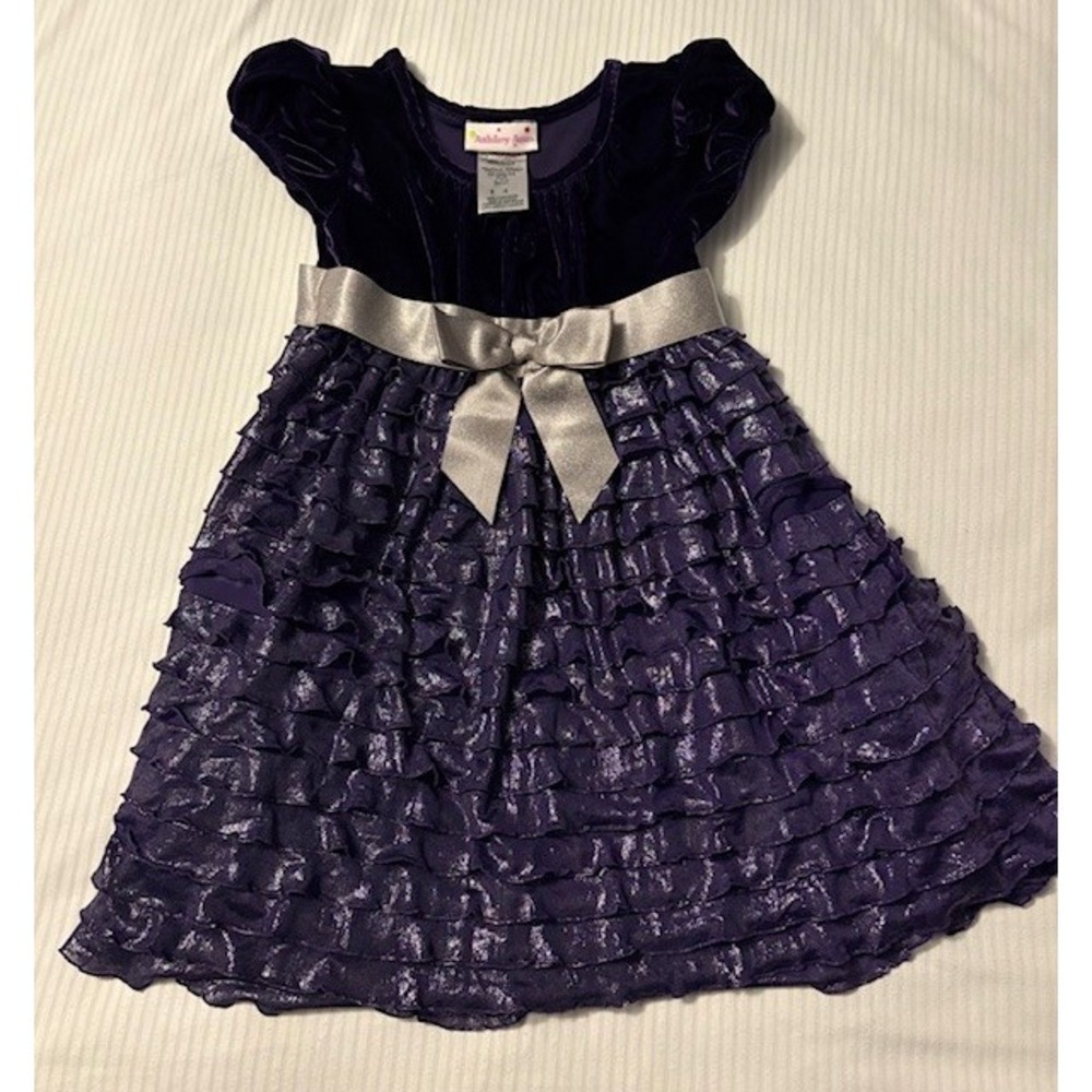 Ashley Ann purple party/holiday  dress girls size 4